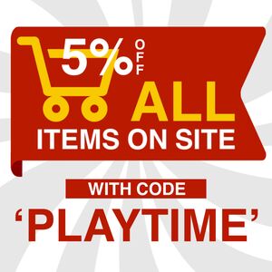 <span style="color: red; font-weight: bold;">Use code PLAYTIME in basket to get 5% OFF<br />
***code Expire 02/11/2025***</span>