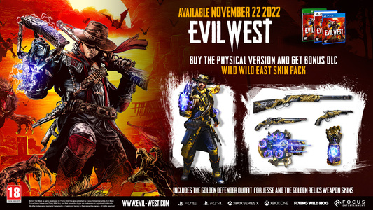 <em><strong>Order to receive the bonus DLC Wild Wild East Skin Pack!</strong><br />
any current pre-orders will also receive the bonus DLC Wild Wild East Skin Pack.</em>