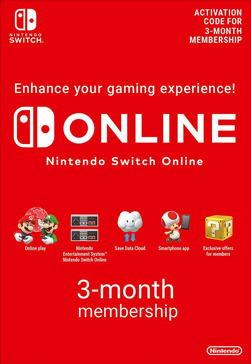 Image of Nintendo Switch Online 3 Month (90 Day) Membership