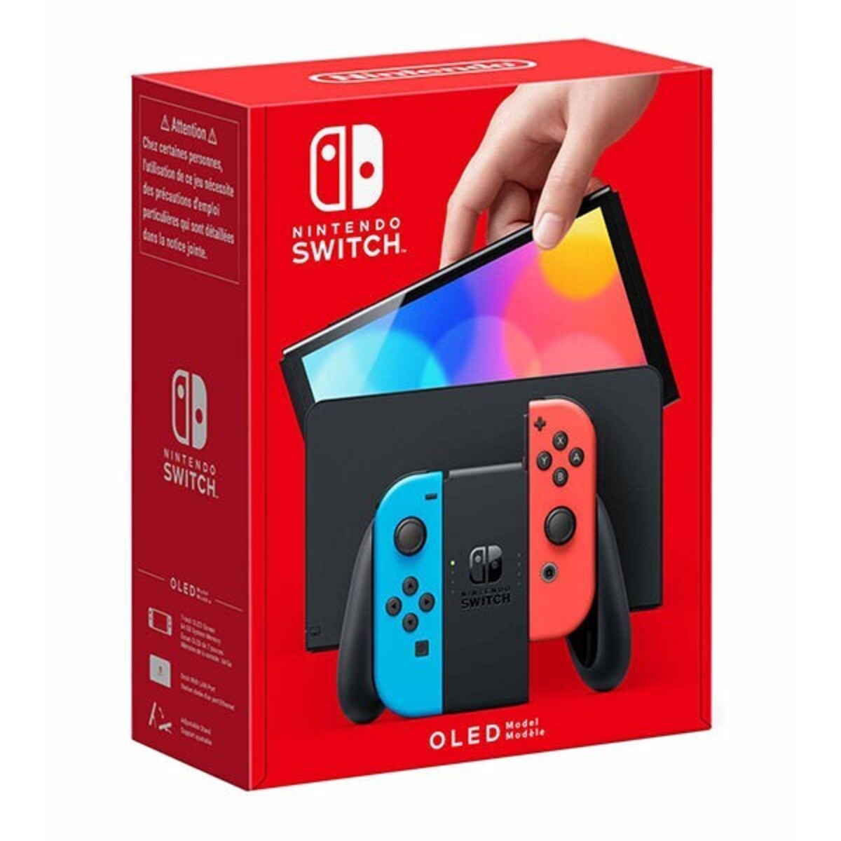 Image of Nintendo Switch Console OLED Neon Red-Neon Blue