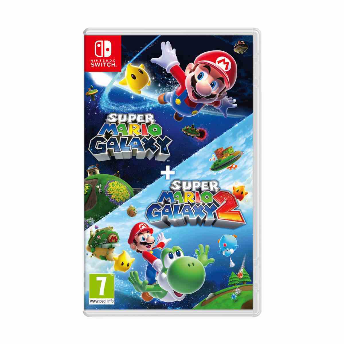 Super Mario Galaxy + Super Mario Galaxy 2 – Switch + Microfibre Cloth