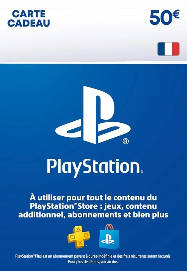 Image of Carte Cadeau PlayStation Store 50 € – PSN France