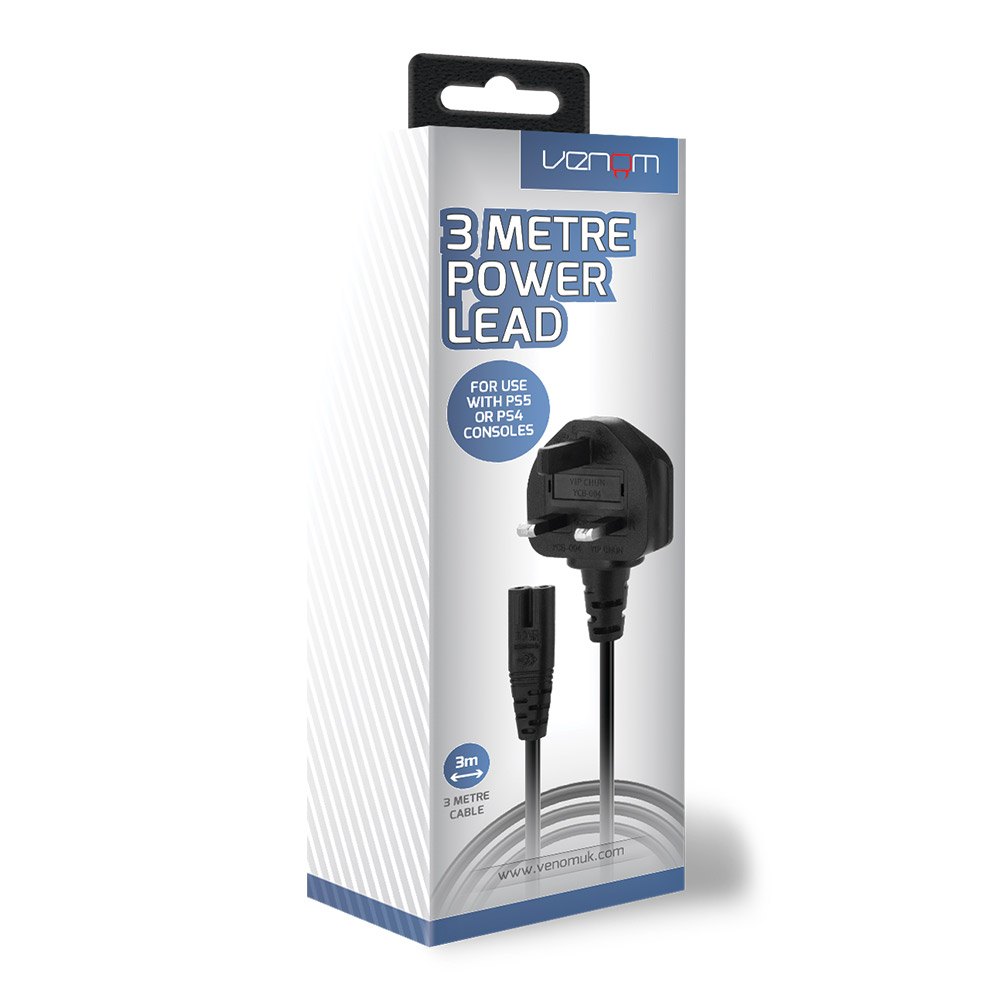Venom 3 Metre Replacement Power Lead - PS5