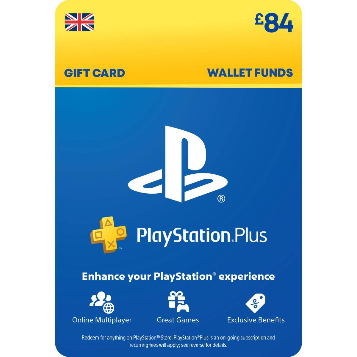 Buy PlayStation Store 25 GBP Gift Card, Playstation Plus