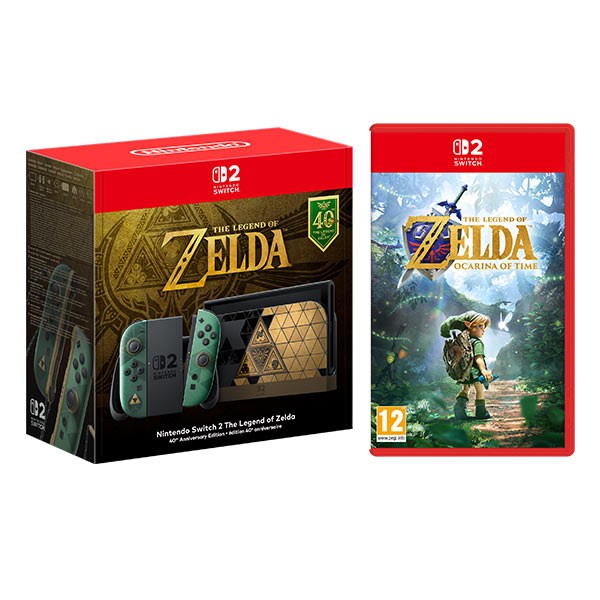 Image of The Legend of Zelda 40th Anniversary Edition console and game - Switch 2