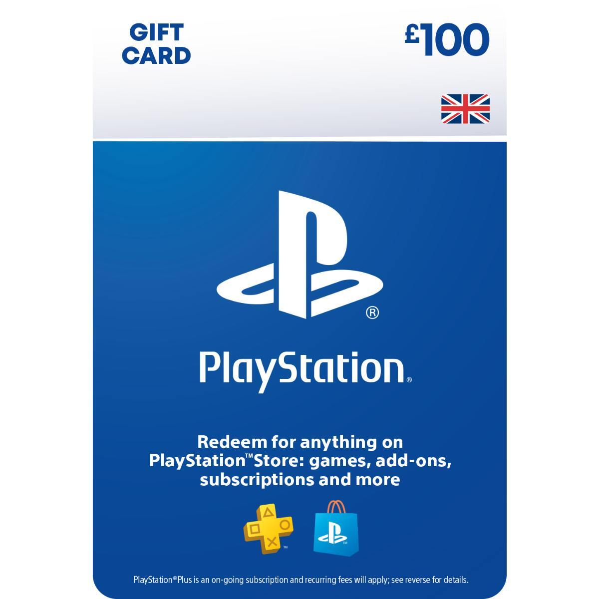 Image of PlayStation Store Gift Card £100 PS5 / PS4 | PSN UK Account