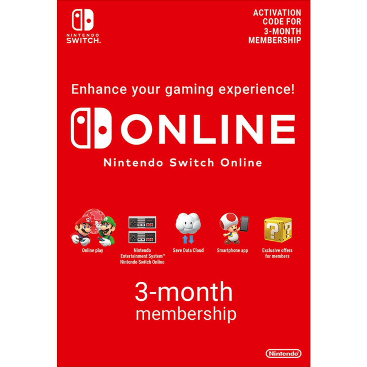 Image of Nintendo Switch Online 3 Month (90 Day) Membership