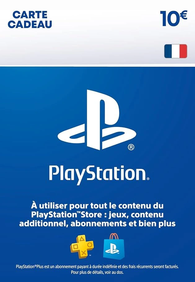 Image of Carte Cadeau PlayStation Store 10 € – PSN France