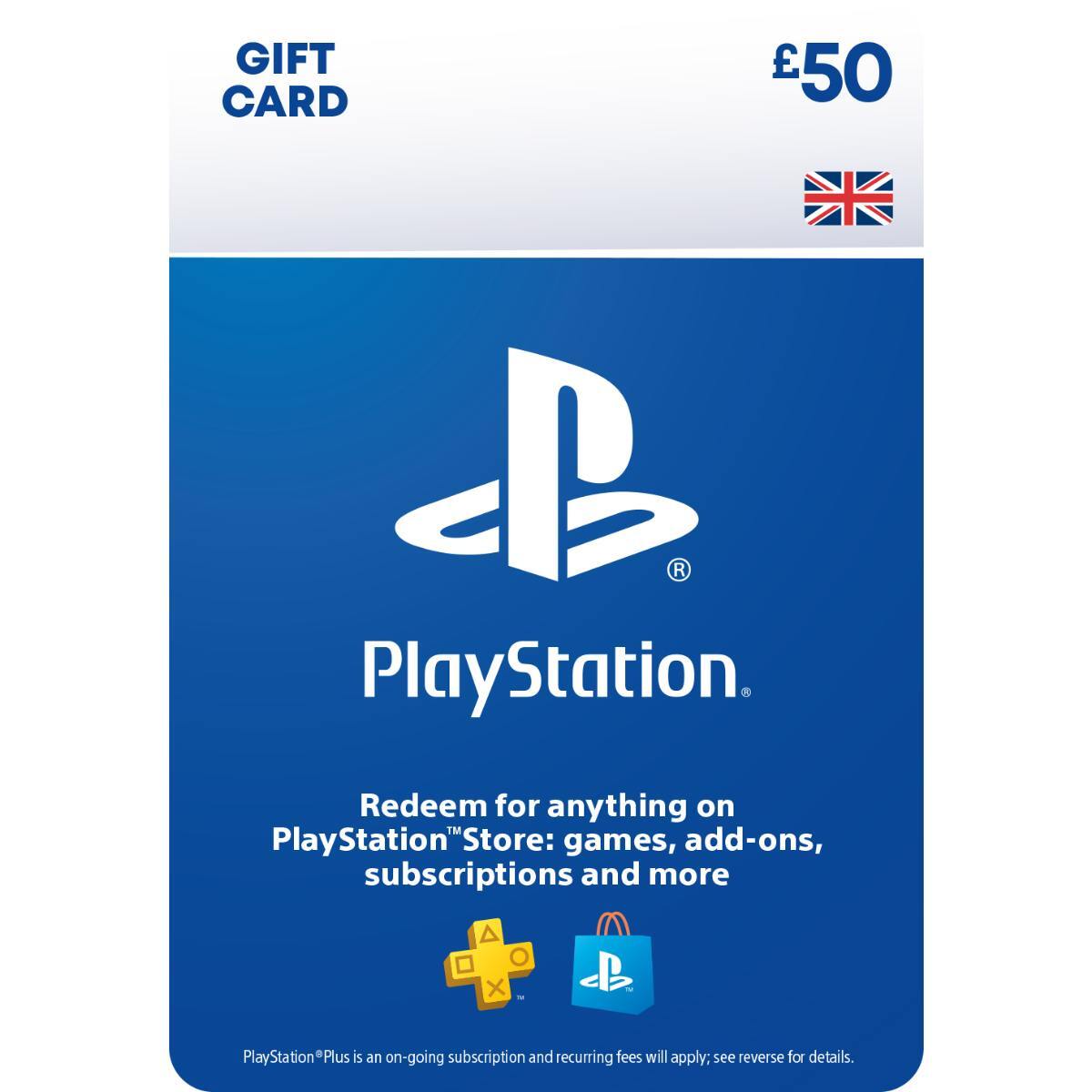 Buy PlayStation Store Gift Card £50 PS5 PS4 PSN UK Account PSN