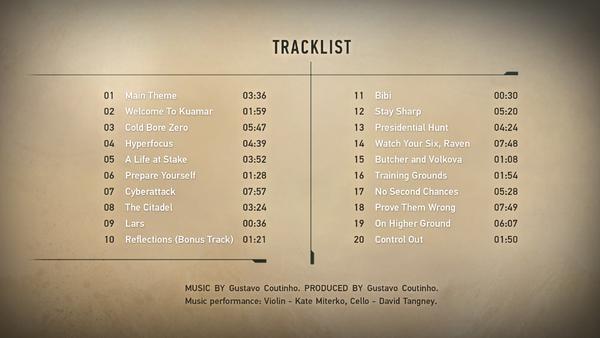 Sniper Ghost Warrior Contracts 2 Soundtrack