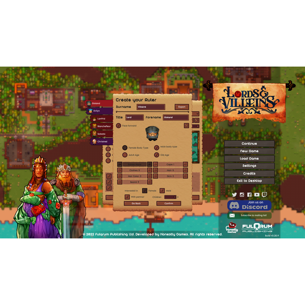 Lords and Villeins: The Great Houses Edition