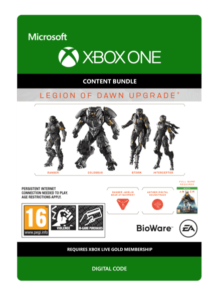 Anthem Legion Of Dawn Upgrade