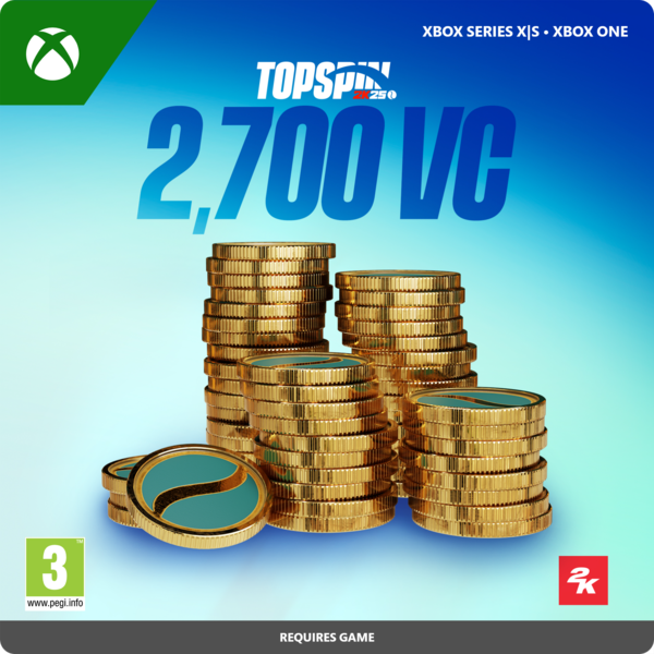 TopSpin 2K25 2,700 Virtual Currency Pack