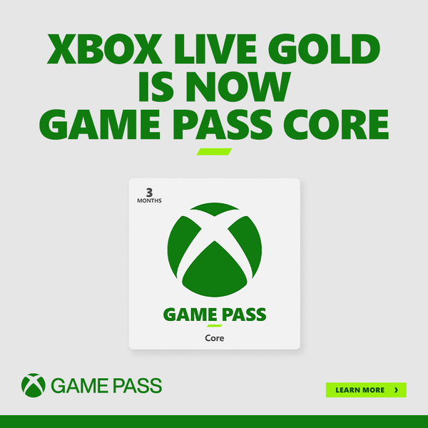 Xbox Game Pass Core 6 Month Membership