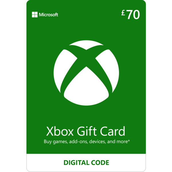 Xbox Gift Card £70 - Xbox Series X | S - Xbox One