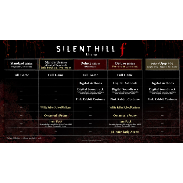 Silent Hill f Digital Deluxe Edition