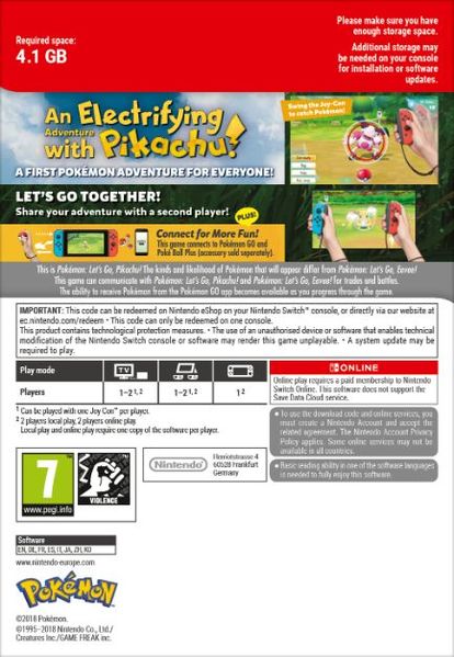 Pokémon: Let's Go, Pikachu! Switch Download ( Uk - EU)
