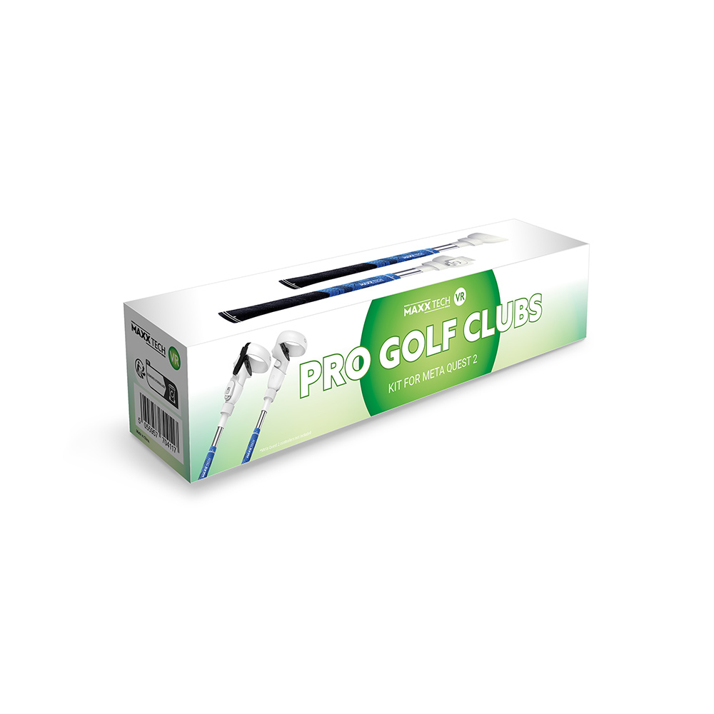 Maxx Tech VR Pro Golf Clubs Kit for Meta Quest 2