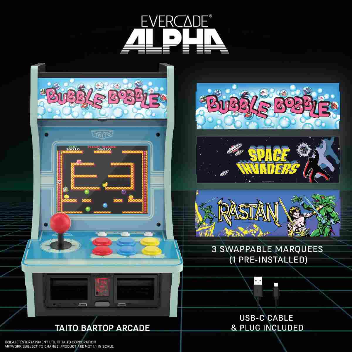 Evercade Alpha Taito Bartop Arcade