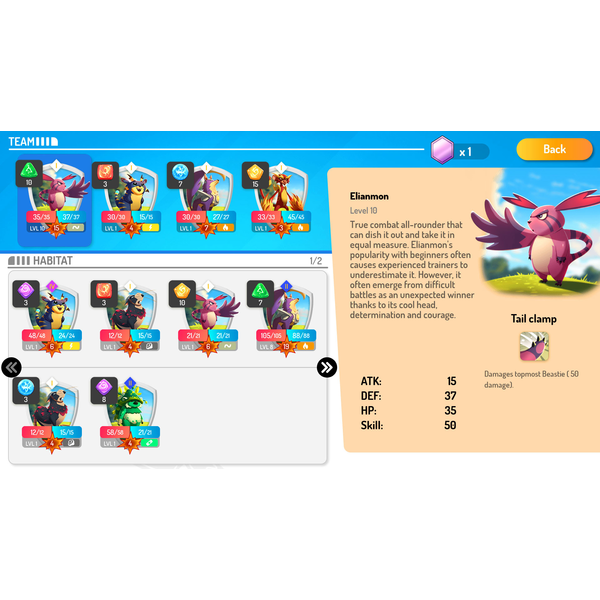 Beasties - Monster Trainer Puzzle RPG