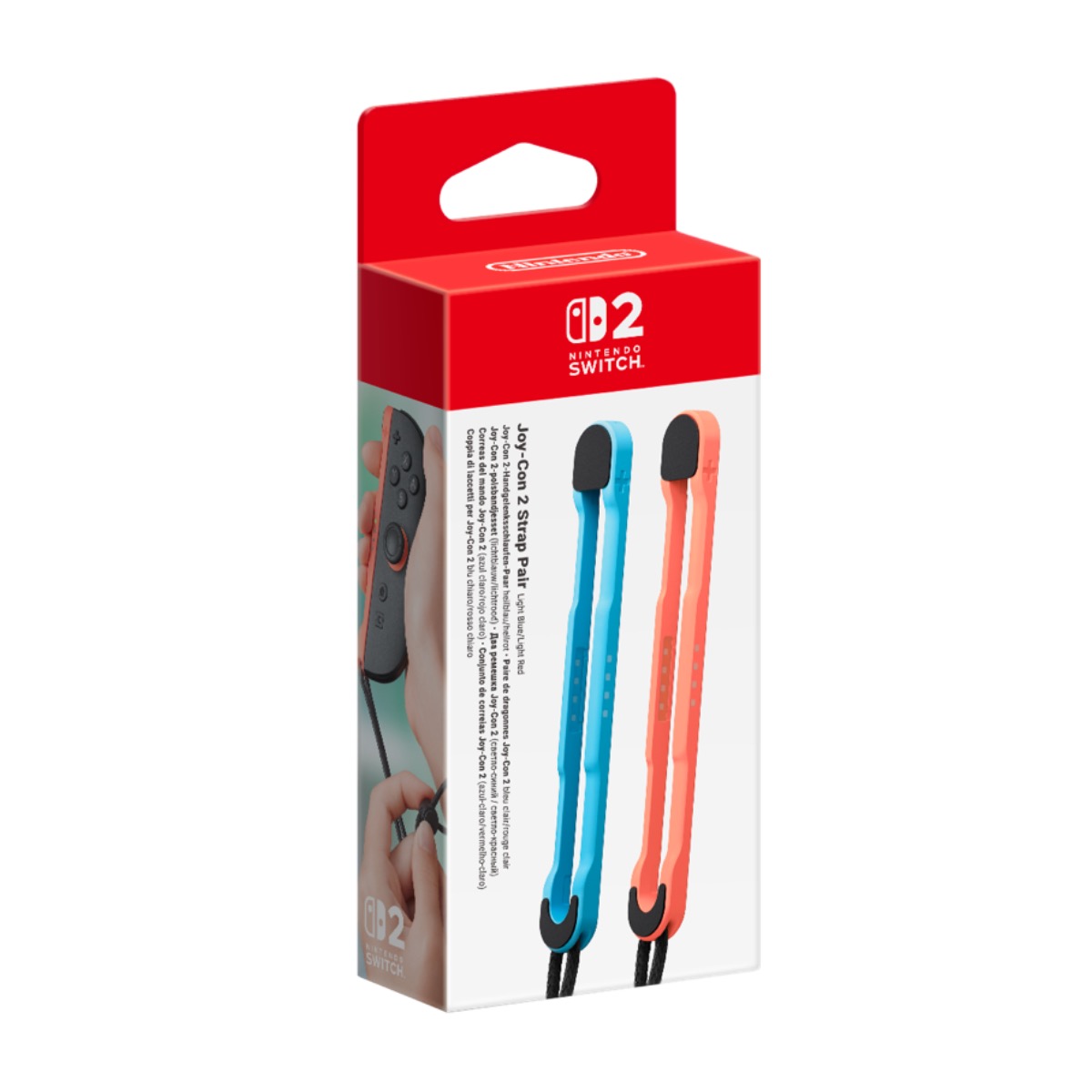 Joy-Con 2 Strap Pair - Light Blue/Light Red - Switch 2