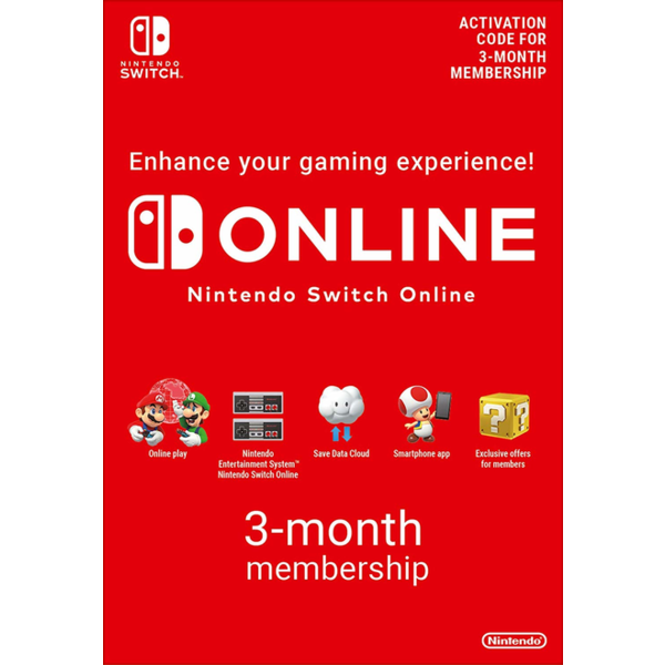 Nintendo Switch Online 3 Month (90 Day) Membership