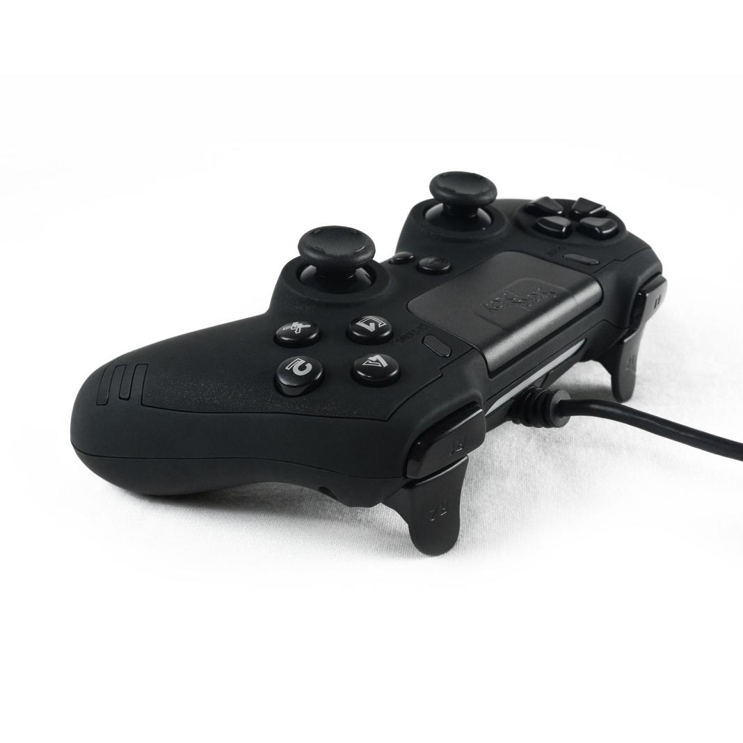 Lexip SteelPlay Slim Pack Wired Controller (Ebony Black) - PS4