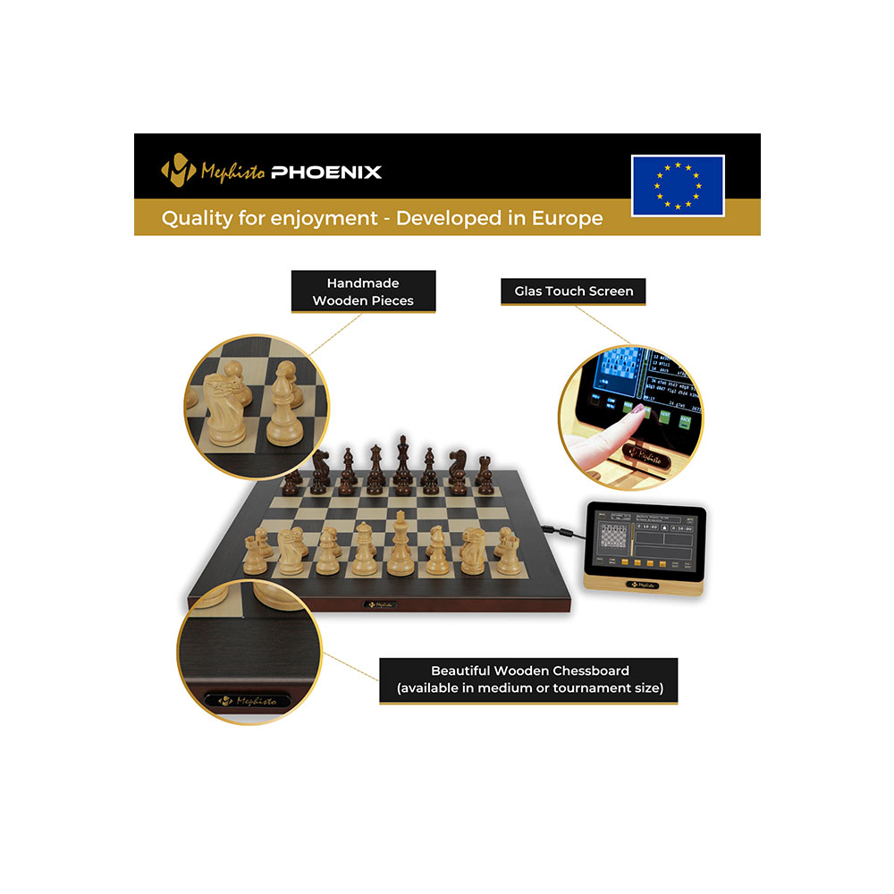 Mephisto Phoenix T - chess computer with 55 cm tournament board