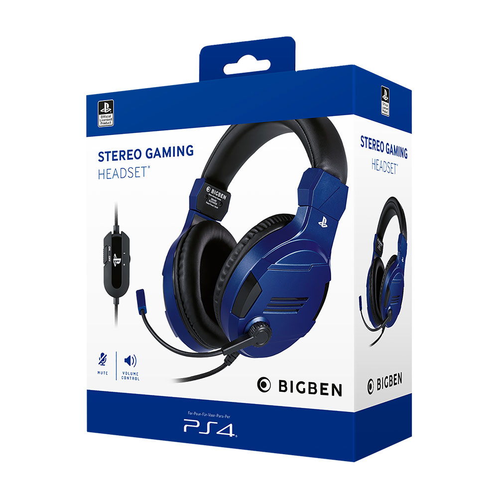 Blue Sony Official Headset - PlayStation 4