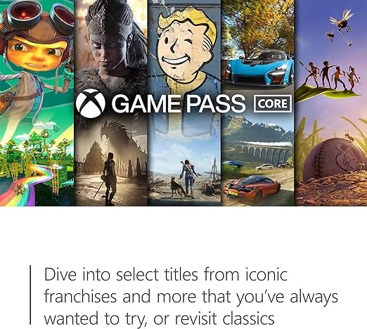 Xbox Game Pass Core  12 Month Membership