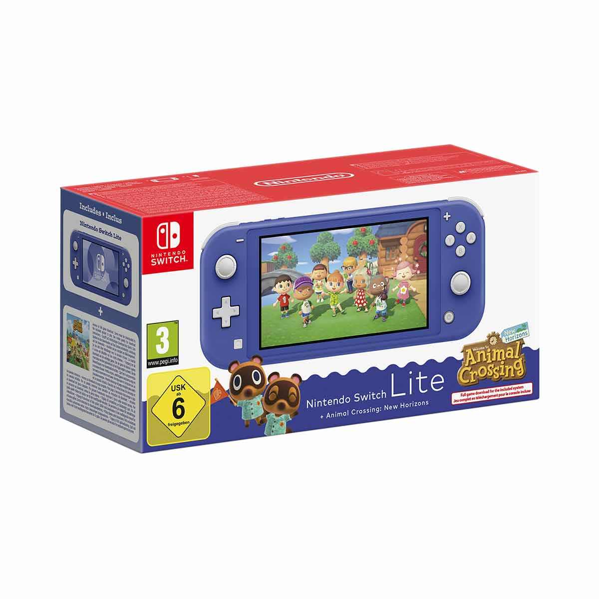 Nintendo Switch Lite Blue + Animal Crossing New Horizons - Switch