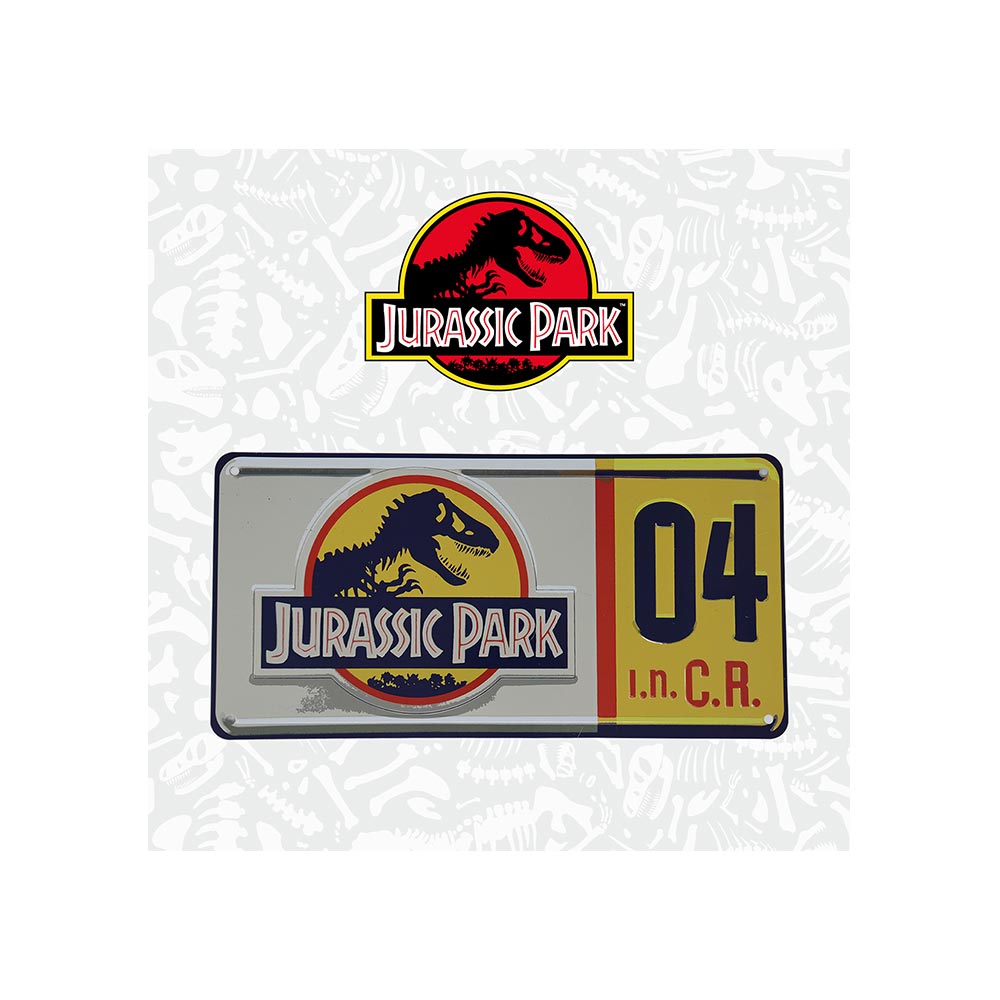 Jurassic Park Replica Numberplate