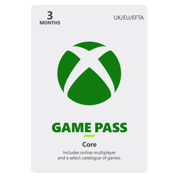 Xbox Game Pass Core 3 Month Membership
