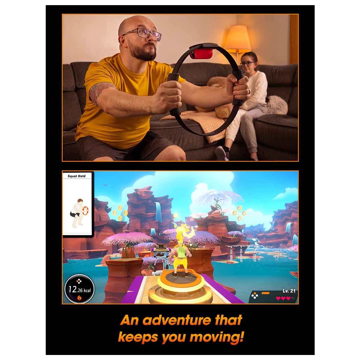 Ring Fit Adventure (Includes Game, Ring-Con and Leg Strap) - Switch