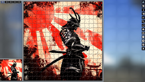 Pixel Puzzles Illustrations & Anime - Jigsaw Pack: Samurai