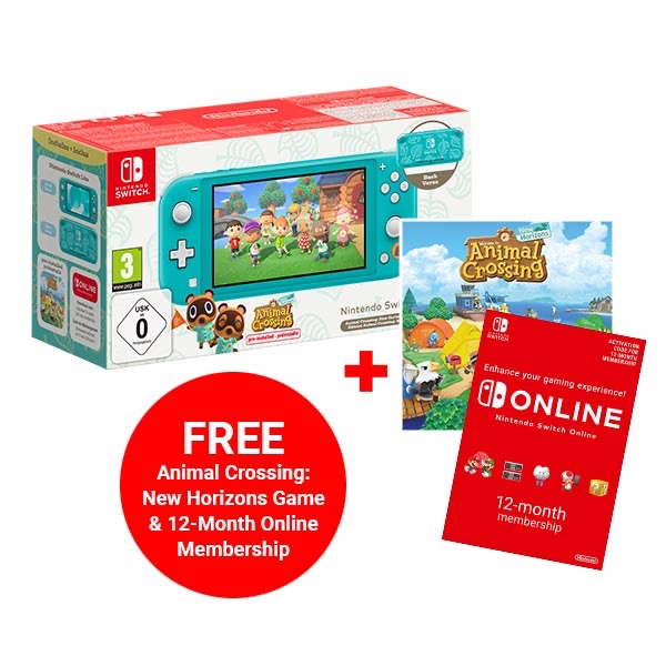 Nintendo Switch Lite Animal Crossing: New Horizons Timmy & Tommy Aloha Edition 