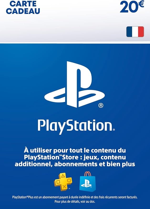 PlayStation Store Carte Cadeau 20€ | PSN Compte Français