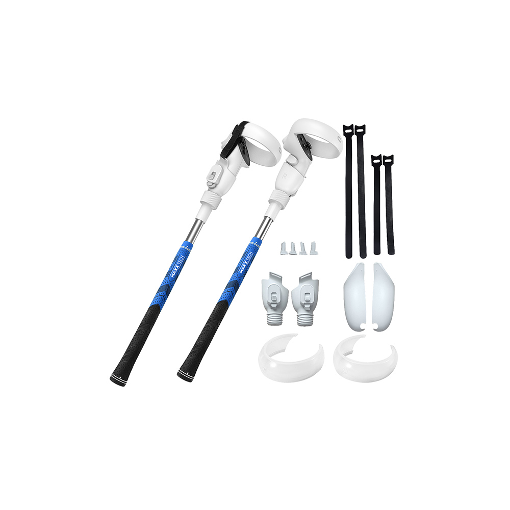 Maxx Tech VR Pro Golf Clubs Kit for Meta Quest 2