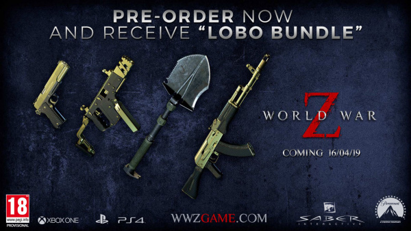 World War Z - Inc Lobo Weapon & Trio of Golden 