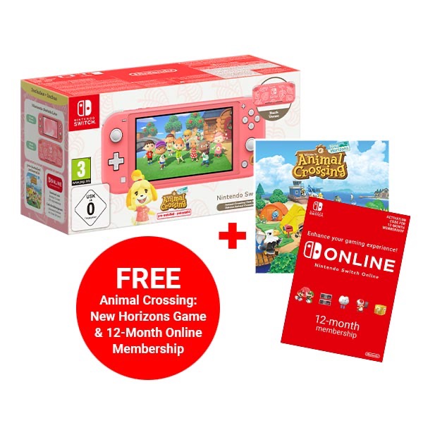 Nintendo Switch Lite Animal Crossing: New Horizons Isabelle Aloha Edition 