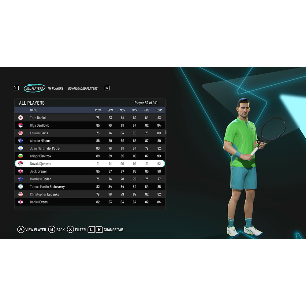 TIEBREAK: Official Game of the ATP & WTA - ACE Edition - Nintendo Switch