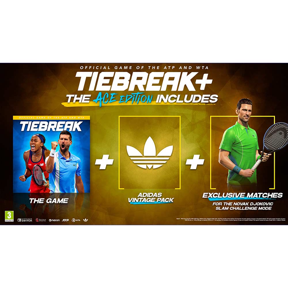 TIEBREAK: Official Game of the ATP & WTA - ACE Edition - Nintendo Switch