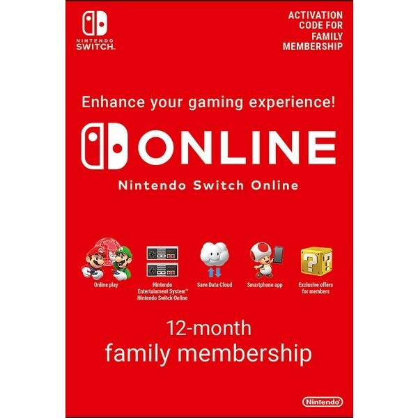 Nintendo Switch Online 12 Month 365 Day Family Membership Download ( UK - EU )