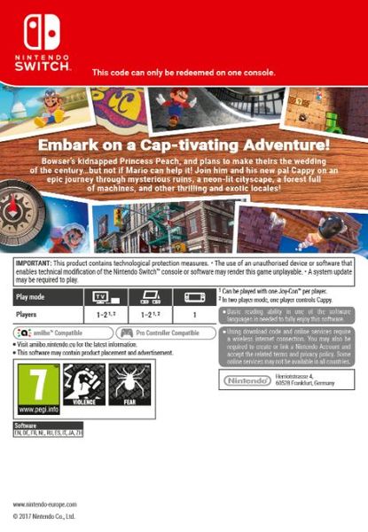 Super Mario Odyssey Switch Download ( Uk - EU)