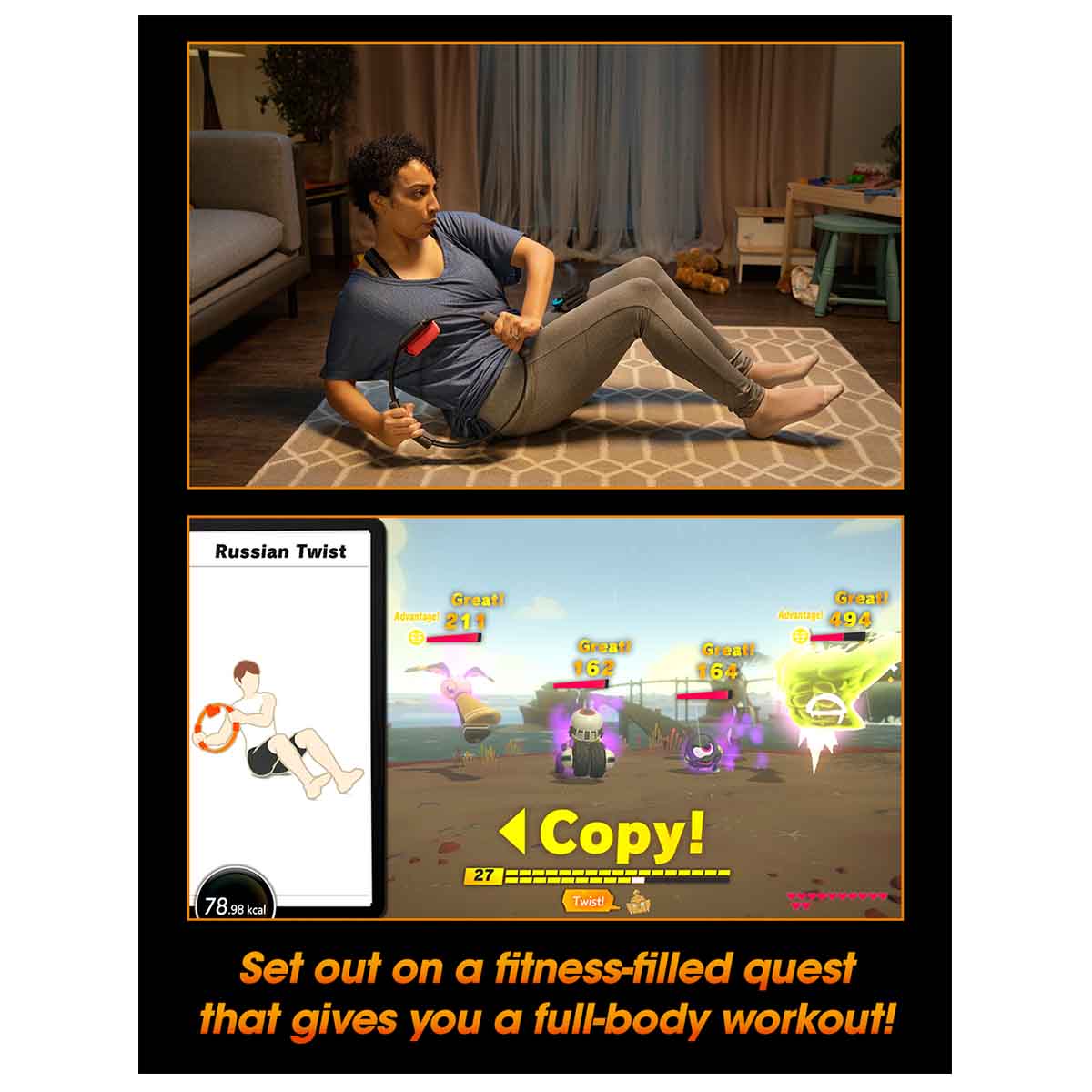 Ring Fit Adventure (Includes Game, Ring-Con and Leg Strap) - Switch