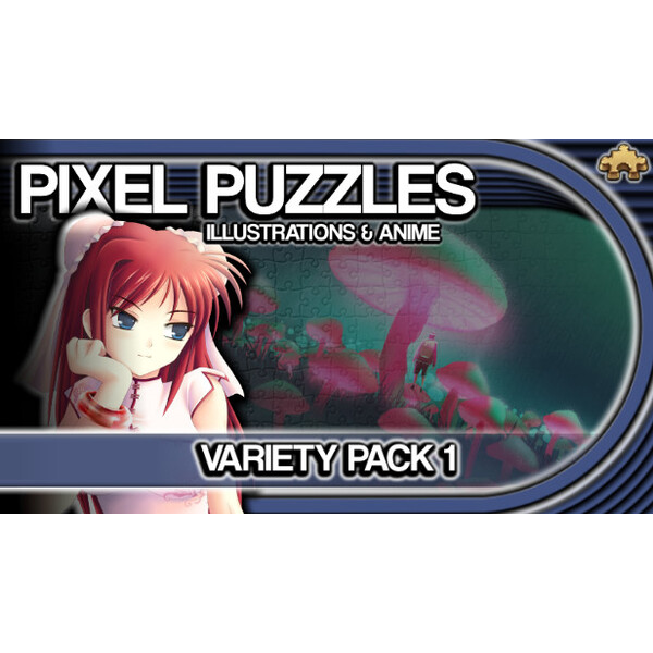 Pixel Puzzles Illustrations & Anime - Jigsaw Pack: Variety Pack 1