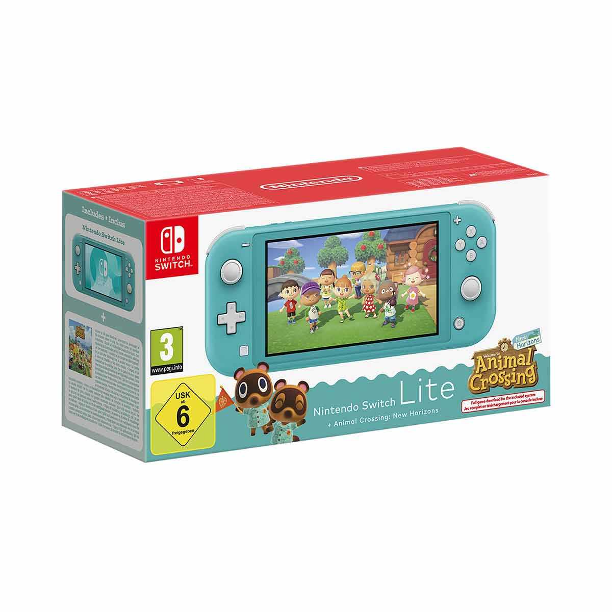Nintendo Switch Lite Turquoise + Animal Crossing New Horizons - Switch