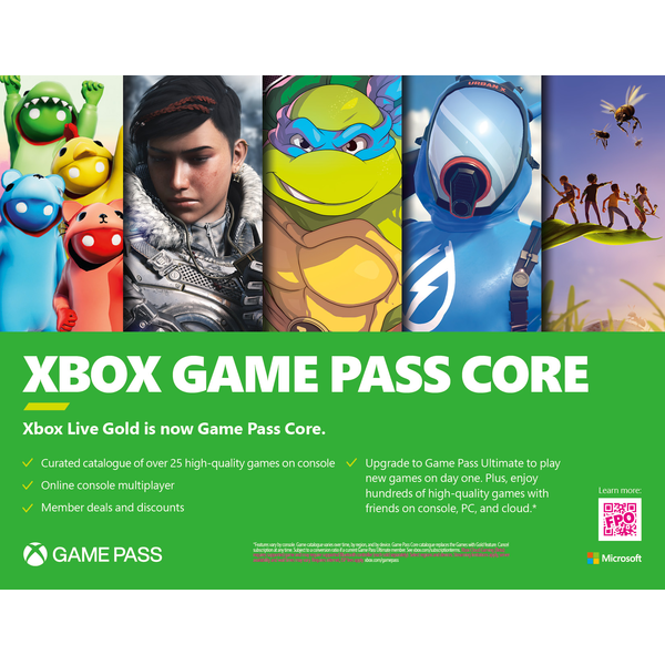 Xbox Game Pass Core 6 Month Membership