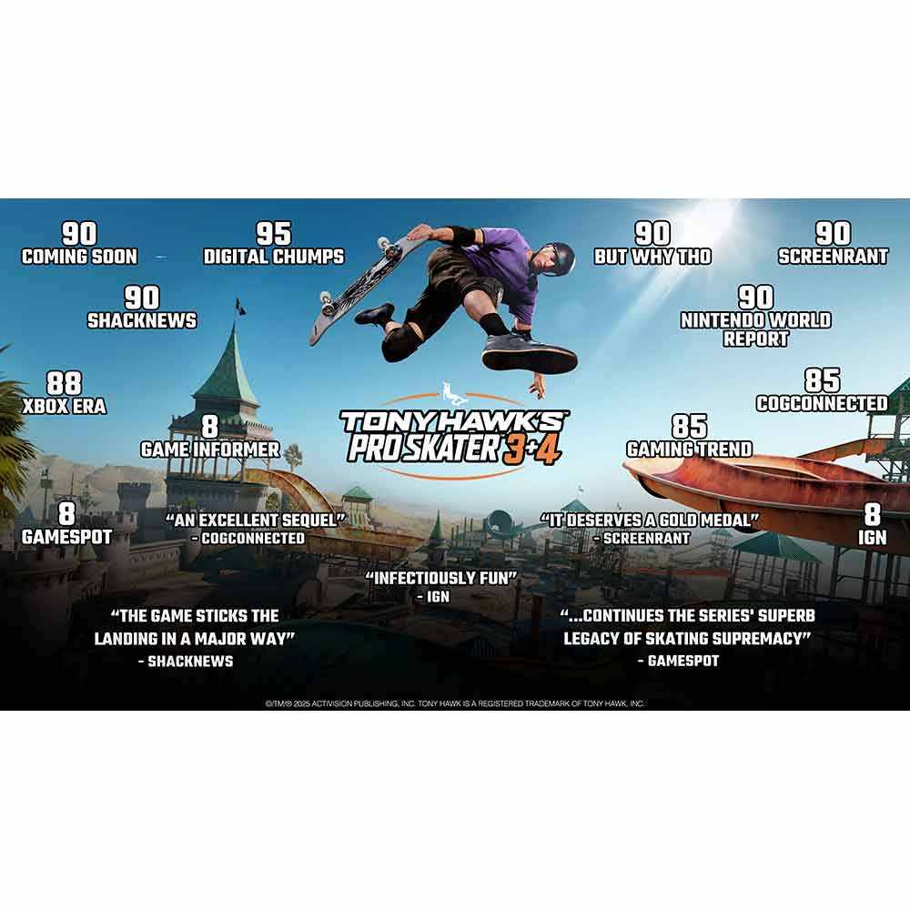 Tony Hawk's Pro Skater 3+4 - Switch 2