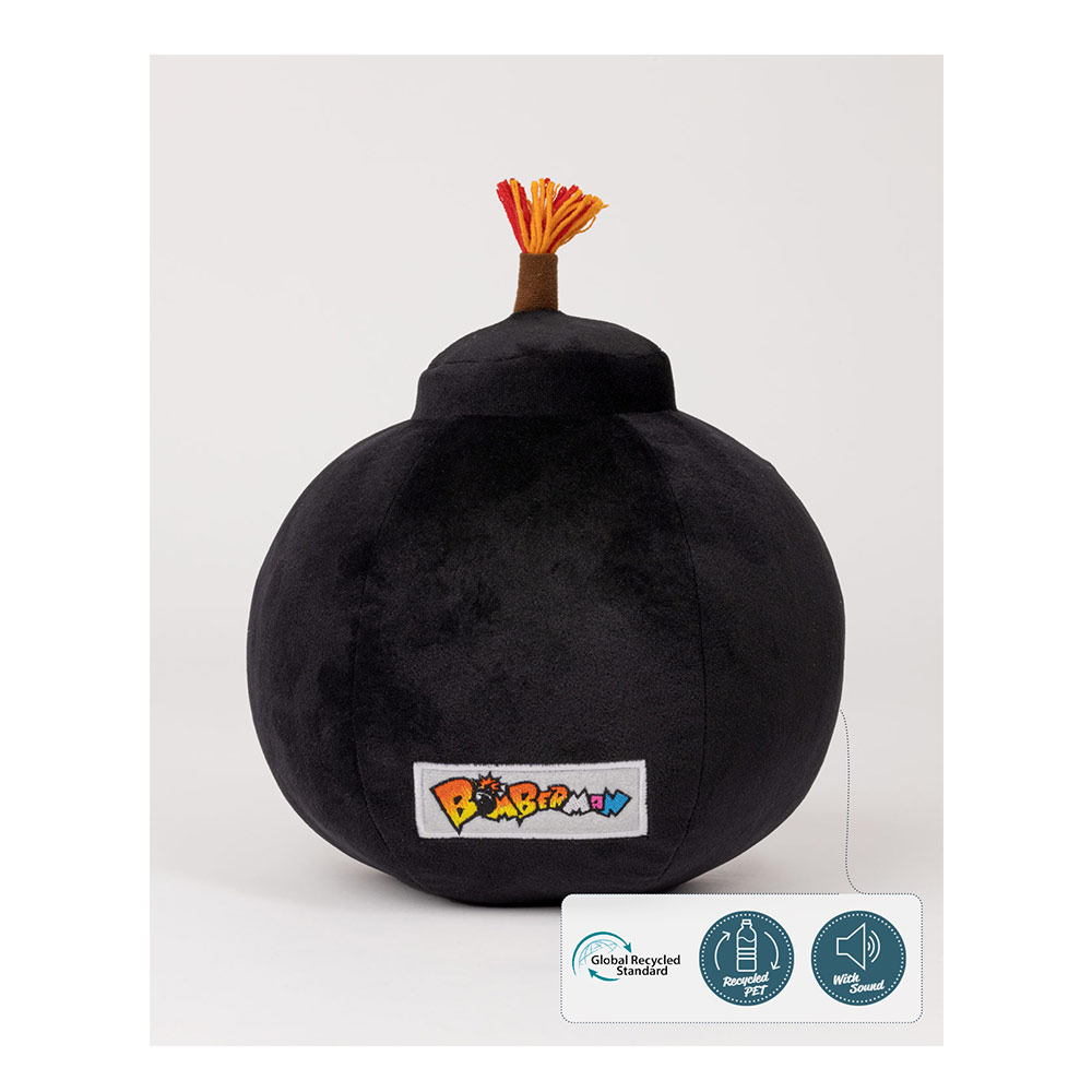 Bomberman Plush Figure With Sound Bomb